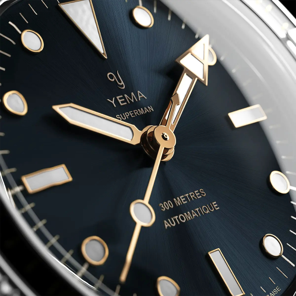Montre Yema Superman Gilt CMM.10 41mm Cadran Bleu