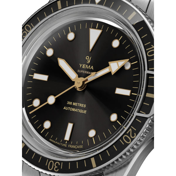 Montre Yema Superman Gilt CMM.10 39mm Cadran Noir
