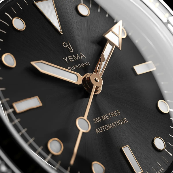 Montre Yema Superman Gilt CMM.10 41mm Cadran Noir