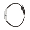 Montre LIP T18 Cadran argenté bracelet cuir véritable bovin gris