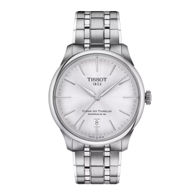 Montre Tissot Chemin des Tourelles Powermatic 80 Cadran Argent Bracelet Acier