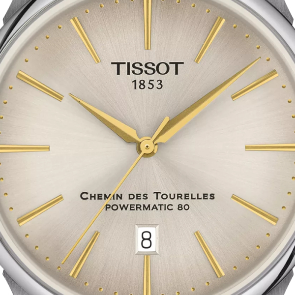 Montre Tissot Chemin des Tourelles Powermatic 80 Bracelet Cuir Vert