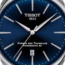 Montre Tissot Chemin des Tourelles Powermatic 80 42mm Cadran Bleu