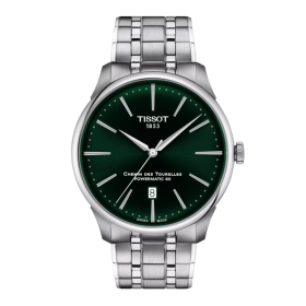 Montre Tissot Chemin des Tourelles Powermatic 80 Cadran Vert Bracelet Acier