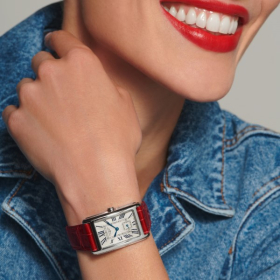 Montre Longines DolceVita Cadran Argenté Bracelet Cuir