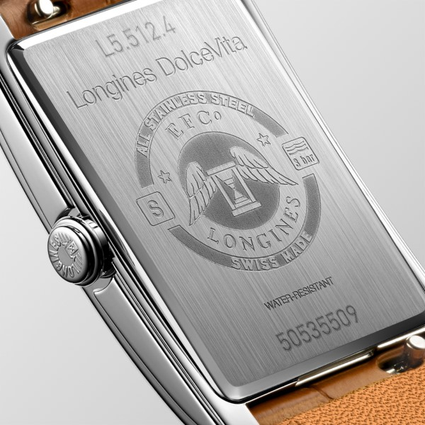 Montre Longines DolceVita Cadran Argenté Bracelet Cuir