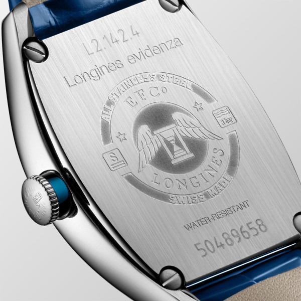 Montre Longines Evidenza Bracelet Cuir Bleu