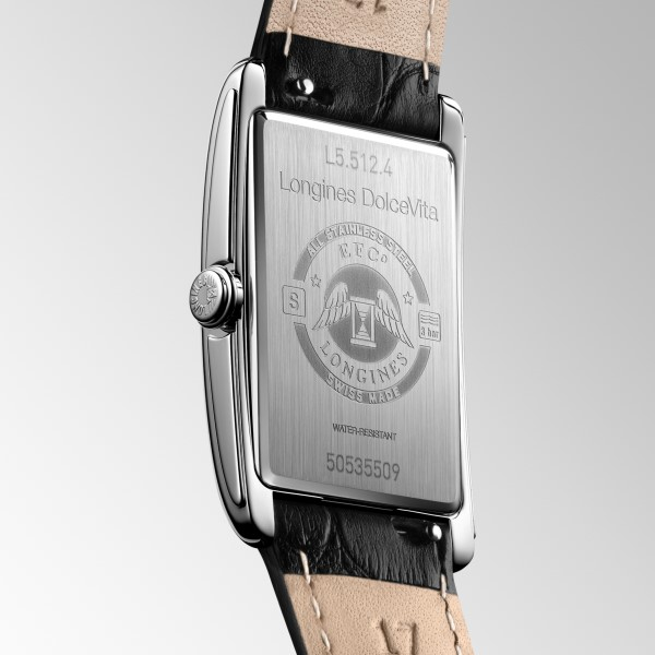 Montre Longines DolceVita Cadran Noir Laqué Poli