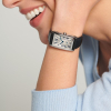 Montre Longines DolceVita Cadran Argenté Flinqué Bracelet Cuir Noir