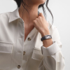 Montre Longines DolceVita Cadran Blanc Bracelet Cuir Gris