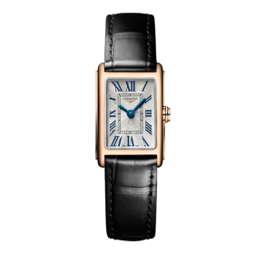 Montre Longines DolceVita Or Rose Bracelet Cuir Alligator