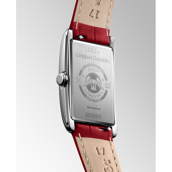 Montre Longines DolceVita Cadran Rouge Laqué Poli