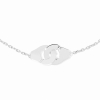 Bracelet Dinh Van Menottes R8 or blanc sur chaîne