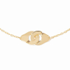 Bracelet Dinh Van Menottes R8 or jaune sur chaîne
