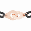 Bracelet Dinh Van Menottes R12 Or Rose sur cordon