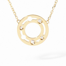 Collier Dinh Van Pulse Or Jaune et diamants