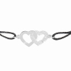 BraceletDinh Van Double CoeursR9Or Blanc Diamants
