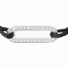 Bracelet sur cordon Dinh Van Maillon L or blanc et Diamants