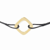 Bracelet Dinh Van sur cordon Impression Petit modèle Or Jaune