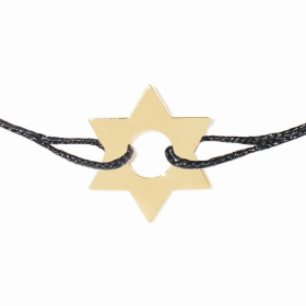 Bracelet Dinh Van Étoile Or Jaune sur cordon