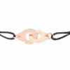 BraceletDinh Van Menottes R8 Or Rose sur cordon