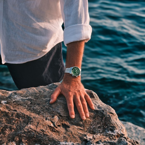 Montre Longines Legend Diver Cadran Vert Bracelet Acier