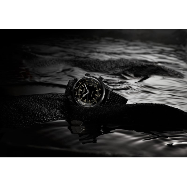 Montre Longines Legend Diver Auto Boîtier PVD Noir Cadran Noir