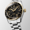 Montre Longines Spirit Zulu Time 39mm Bracelet Acier Aiguilles Dorées