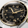 Montre Longines Spirit Zulu Time 39mm Bracelet Acier Aiguilles Dorées