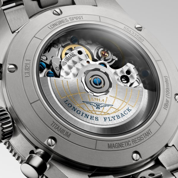 Montre Longines Spirit Flyback Titanium Automatique Cadran Anthracite