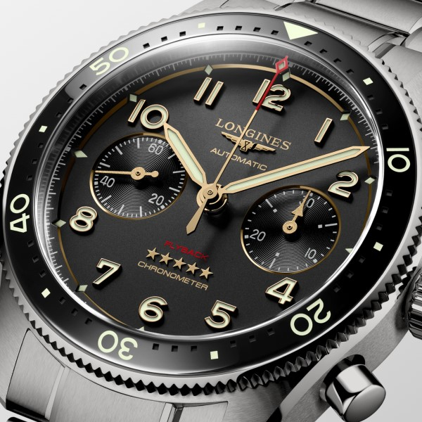 Montre Longines Spirit Flyback Titanium Automatique Cadran Anthracite