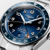 Montre Longines Spirit Zulu Time Automatique 39mm Lunette Bleue Bracelet Acier