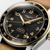 Montre Longines Spirit Zulu Time 39mm Bracelet Nato Aiguilles Dorées