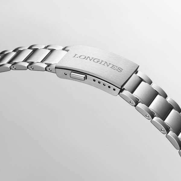Montre Longines Spirit Zulu Time Automatique 39mm Lunette Noire Bracelet Acier