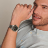 Montre Longines Spirit Zulu Time Automatique 39mm Lunette Verte Bracelet Acier