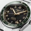 Montre Longines Spirit Zulu Time Automatique 39mm Lunette Verte Bracelet Acier