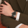 Montre Longines Spirit Zulu Time Automatique 39mm Lunette Verte Bracelet Acier