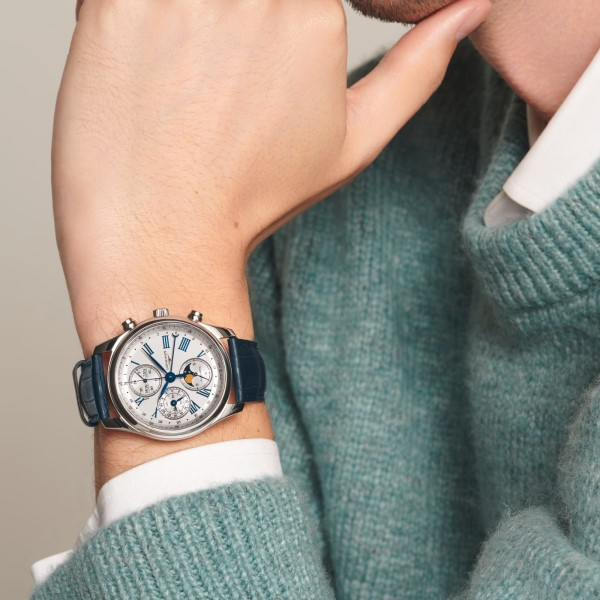 Montre Longines Master Collection Cadran Argenté Bracelet Cuir