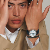 Montre Longines Master Collection Cadran Argent Bracelet Cuir Bleu