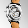Montre Longines Master Collection Auto Chrono Bracelet Cuir Cadran Argent