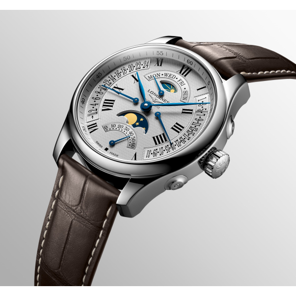 Montre Longines Master collection Phase de lune & Chronographe régulateur 44 mm