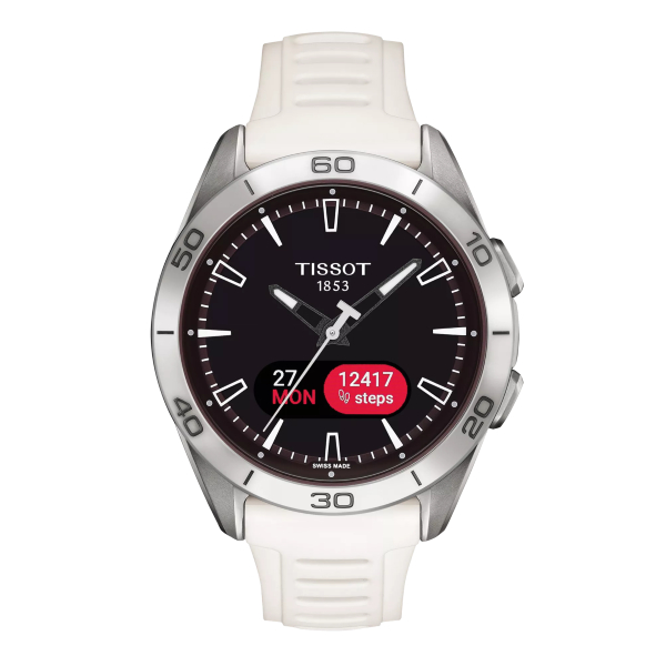 Montre Tissot T-Touch Connect Sport Bracelet Caoutchouc Blanc