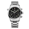 Montre Longines Spirit Chronographe 42 mm cadran noir bracelet acier