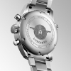 Montre Longines Spirit Chronographe 42 mm cadran noir bracelet acier