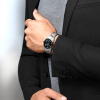 Montre Longines Spirit Automatique 40 mm cadran noir bracelet acier