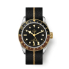 MONTRE HOMME TUDOR BLACK BAY GMT OR & ACIER BRACELET NATO