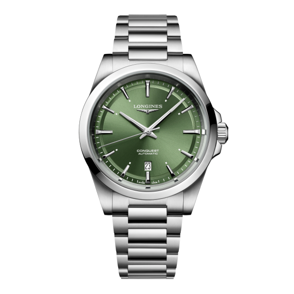 Montre Longines Conquest 2023 Bracelet Acier Cadran Vert