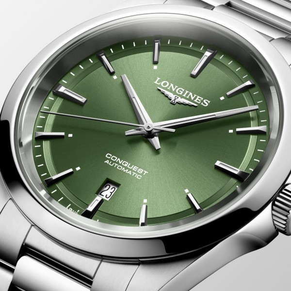 Montre Longines Conquest 2023 Bracelet Acier Cadran Vert