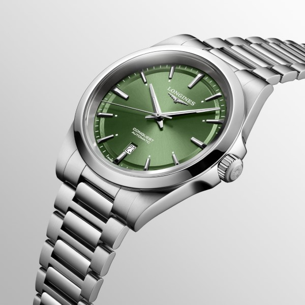 Montre Longines Conquest 2023 Bracelet Acier Cadran Vert