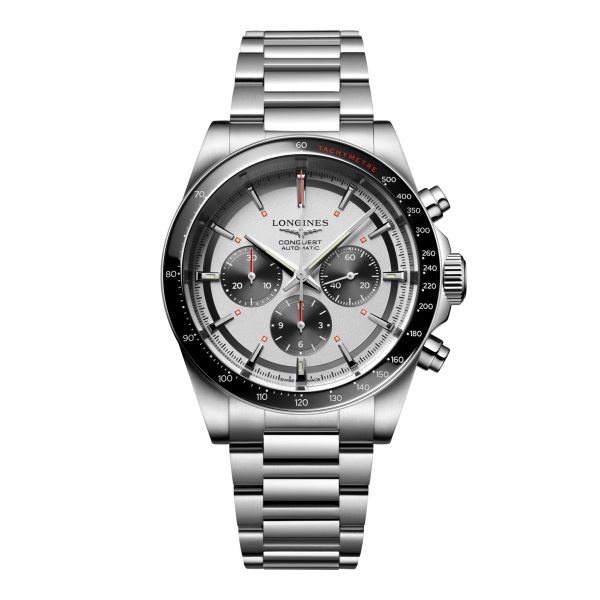 Montre Longines Conquest 2023 Bracelet Acier Cadran Blanc